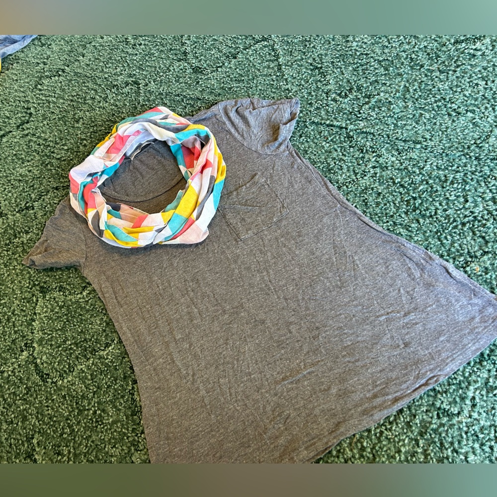 Cute top With Complementary Scarf accessory